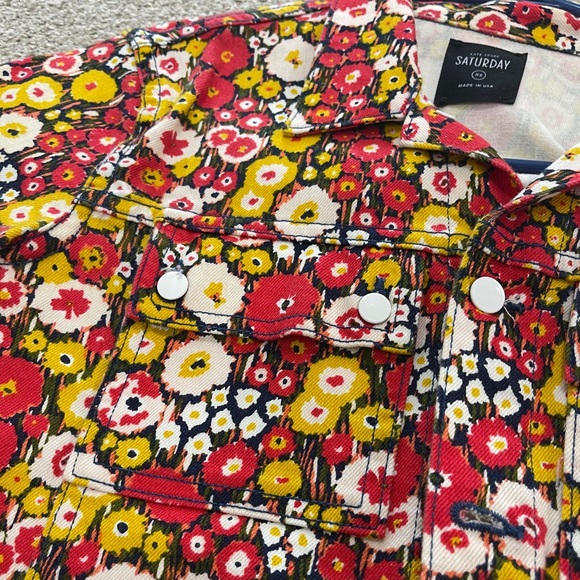 Floral Kate Spade Saturday Denim Jacket - Picture 3 of 4